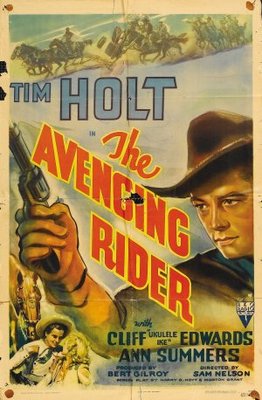 The Avenging Rider Wooden Framed Poster