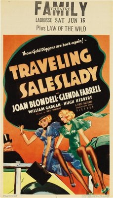 Traveling Saleslady Wooden Framed Poster
