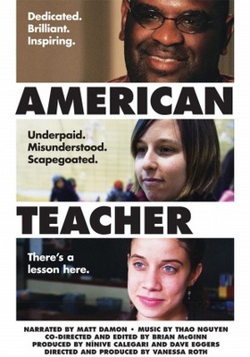 American Teacher Wooden Framed Poster