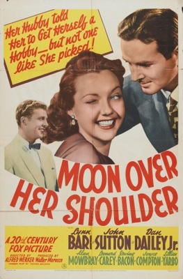 Moon Over Her Shoulder Metal Framed Poster