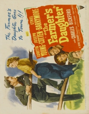 The Farmer's Daughter Wooden Framed Poster