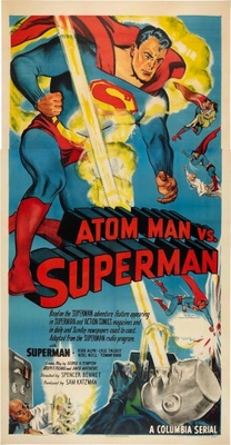 Atom Man Vs. Superman Wooden Framed Poster