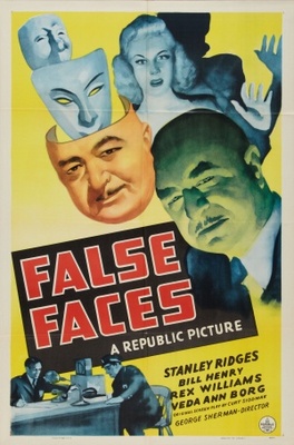 False Faces Wood Print