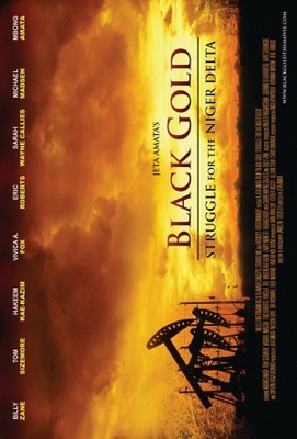 Black Gold Wooden Framed Poster