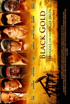 Black Gold Metal Framed Poster