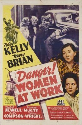 Danger! Women at Work Wooden Framed Poster
