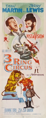 3 Ring Circus Wooden Framed Poster
