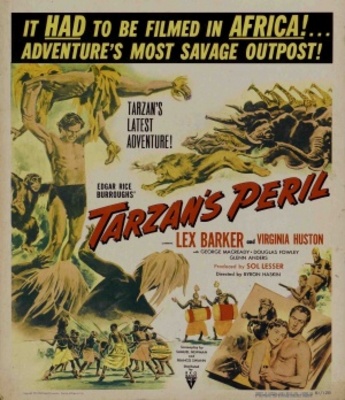 Tarzan's Peril Metal Framed Poster