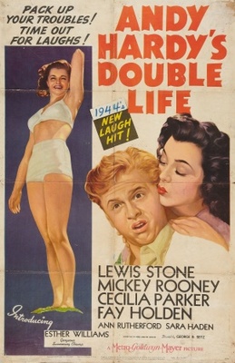 Andy Hardy's Double Life Poster with Hanger