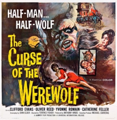 The Curse of the Werewolf Wooden Framed Poster