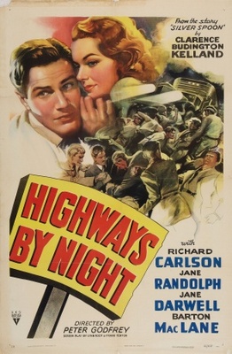 Highways by Night Poster with Hanger