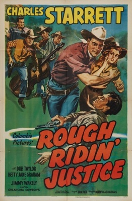 Rough Ridin' Justice Wooden Framed Poster