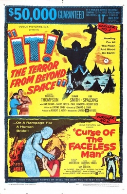 Curse of the Faceless Man Poster with Hanger