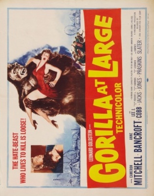 Gorilla at Large Metal Framed Poster