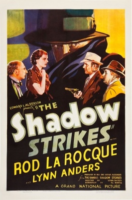 The Shadow Strikes Wooden Framed Poster