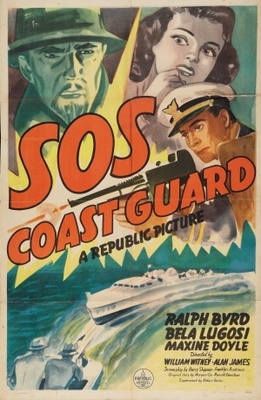 S.O.S. Coast Guard Wooden Framed Poster