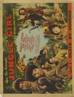 Jungle Girl Wooden Framed Poster