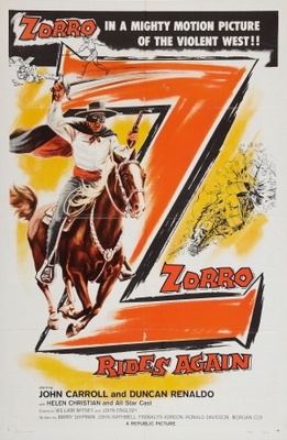 Zorro Rides Again Wooden Framed Poster