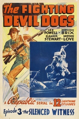 The Fighting Devil Dogs Wooden Framed Poster