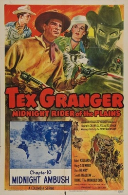 Tex Granger, Midnight Rider of the Plains Poster with Hanger