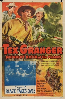 Tex Granger, Midnight Rider of the Plains Poster with Hanger