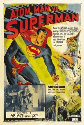 Atom Man Vs. Superman Metal Framed Poster