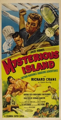 Mysterious Island Wooden Framed Poster