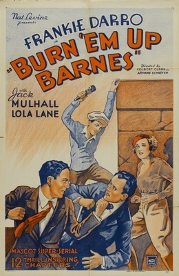 Burn 'Em Up Barnes Wooden Framed Poster