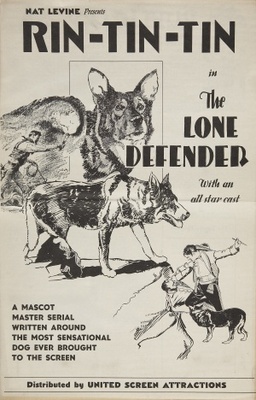 The Lone Defender Poster with Hanger