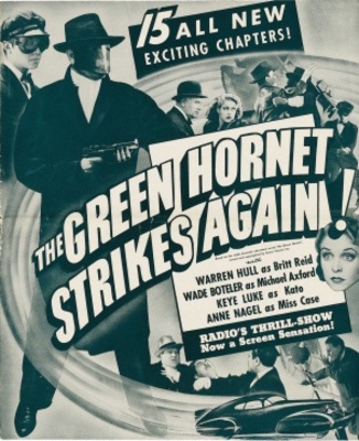 The Green Hornet Strikes Again! Wooden Framed Poster