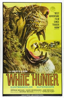 White Hunter Metal Framed Poster