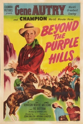 Beyond the Purple Hills Wood Print