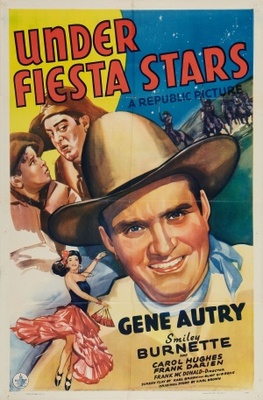 Under Fiesta Stars Wooden Framed Poster
