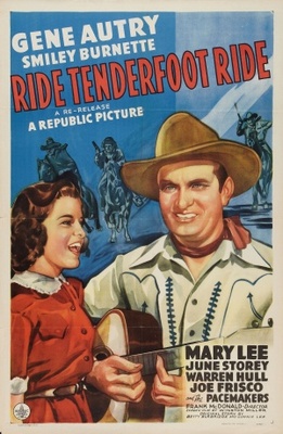 Ride Tenderfoot Ride Wooden Framed Poster