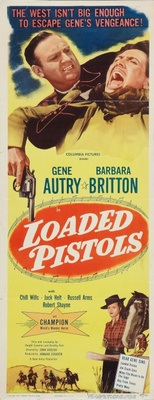 Loaded Pistols Wooden Framed Poster