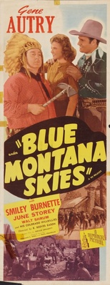 Blue Montana Skies Poster with Hanger