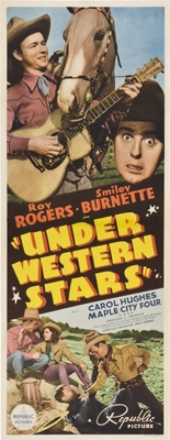 Under Western Stars Wooden Framed Poster