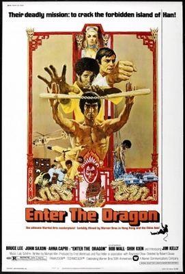 Enter The Dragon Wooden Framed Poster
