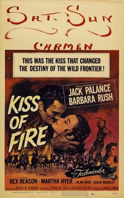 Kiss of Fire Wooden Framed Poster