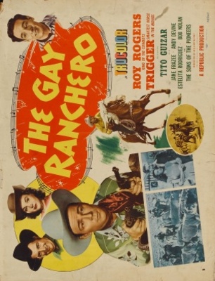 The Gay Ranchero Wooden Framed Poster