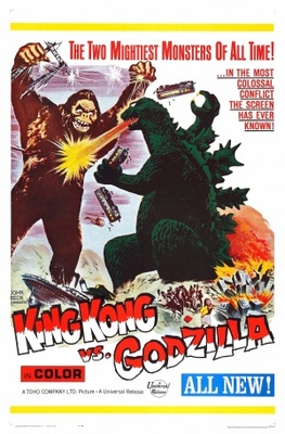 King Kong Vs Godzilla Wooden Framed Poster