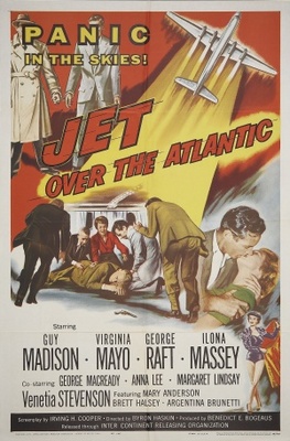 Jet Over the Atlantic Poster with Hanger