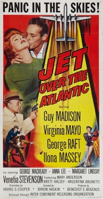 Jet Over the Atlantic Poster with Hanger