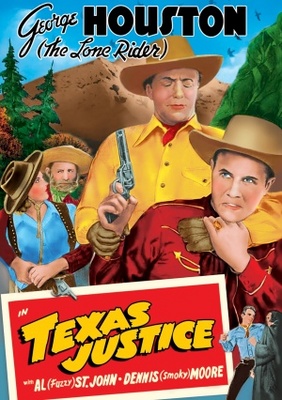 The Lone Rider in Texas Justice Poster with Hanger