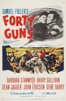 Forty Guns Wooden Framed Poster