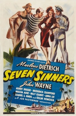 Seven Sinners Wooden Framed Poster