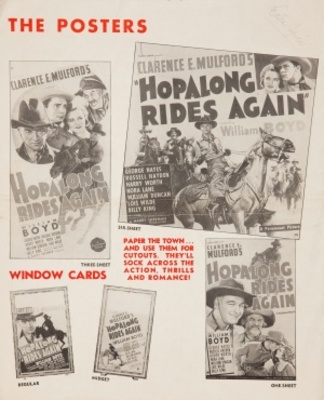 Hopalong Rides Again Poster with Hanger