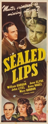 Sealed Lips Poster with Hanger