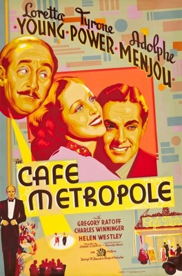 CafÃ© Metropole Wooden Framed Poster