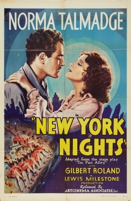 New York Nights Poster with Hanger